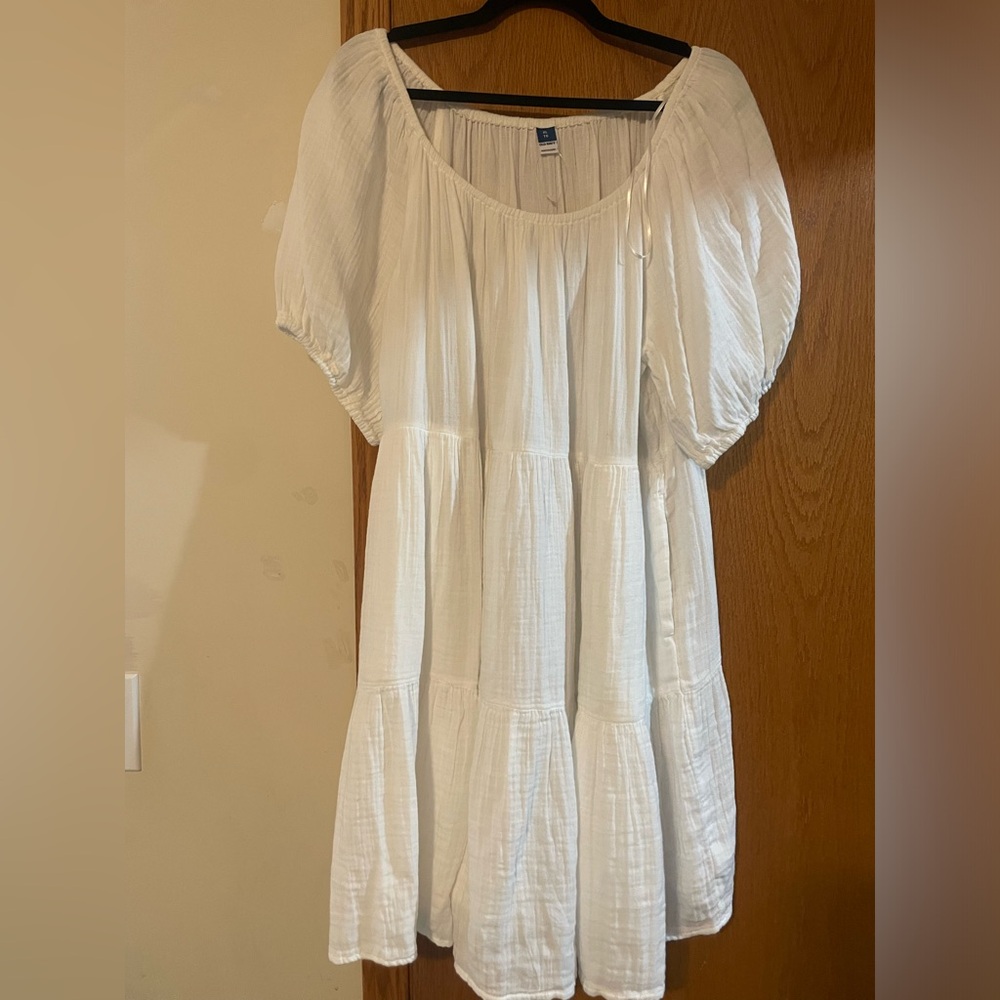 White Tiered Dress
